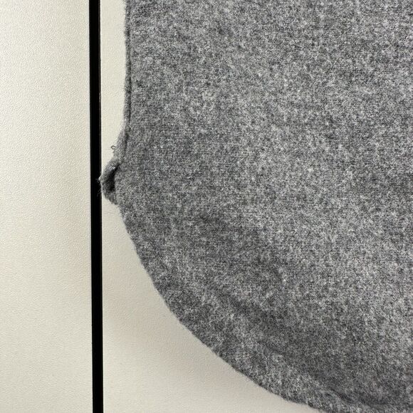 Eddie Bauer Double Brushed Chamois Gray 100% Cotton Flannel Button Shirt Sz M - Picture 5 of 6